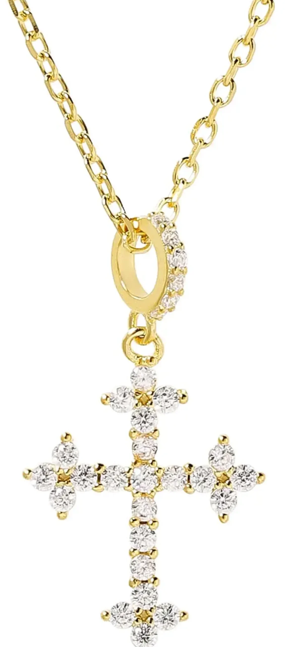 Bijou Brigitte Ketten 925Er Silber|Ketten Gold>Kette - Gothic Cross gold