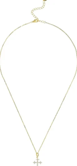 Bijou Brigitte Ketten 925Er Silber|Ketten Gold>Kette - Gothic Cross gold