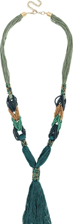 Bijou Brigitte Statement-Ketten>Kette - Green Beads grün