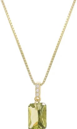 Bijou Brigitte Ketten Gold|Ketten 925Er Silber>Kette - Green Sparkle gold, grün