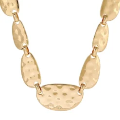 Bijou Brigitte Statement-Ketten|Boho-Schmuck>Kette - Hammered Glow gold