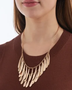 Bijou Brigitte Statement-Ketten|Ketten Gold>Kette - Hammered Pieces gold