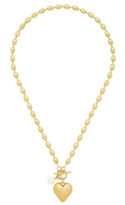 Bijou Brigitte Ketten Gold|Für Bestimmte Personen>Kette - Heart Pendant gold, weiß
