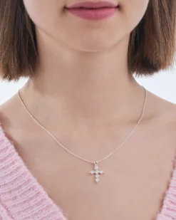 Bijou Brigitte Ketten 925Er Silber|Silver Crystals>Kette - Icy Cross silber