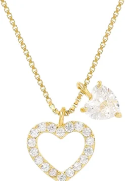 Bijou Brigitte Silver Crystals|Ketten 925Er Silber>Kette - Icy Heart gold