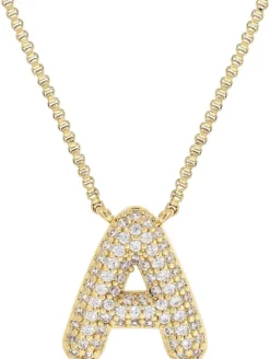 Bijou Brigitte Ketten Gold>Kette - Initial A gold