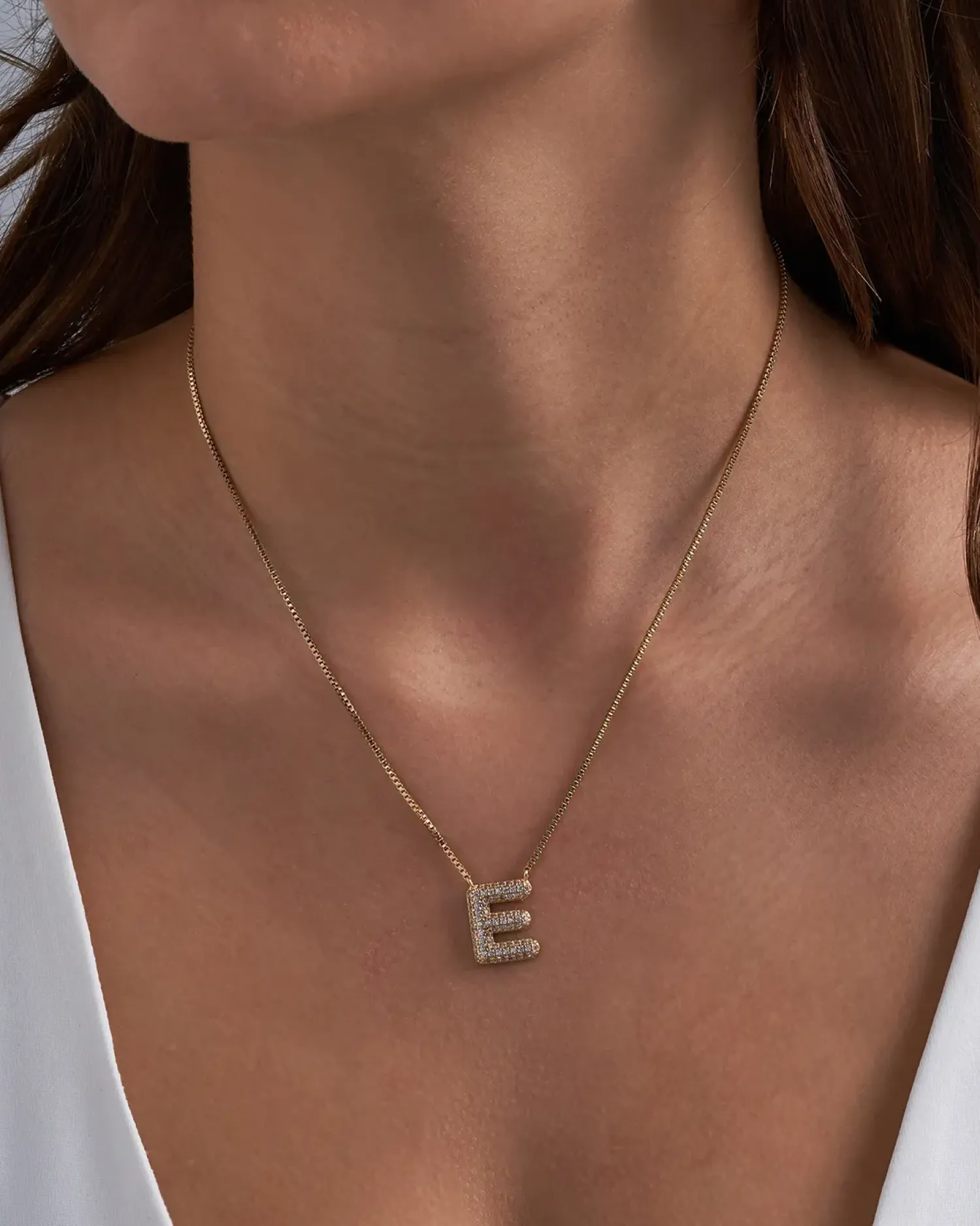 Bijou Brigitte Ketten Gold>Kette - Initial E gold