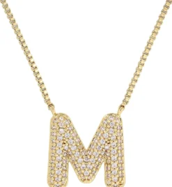 Bijou Brigitte Ketten Gold>Kette - Initial M gold