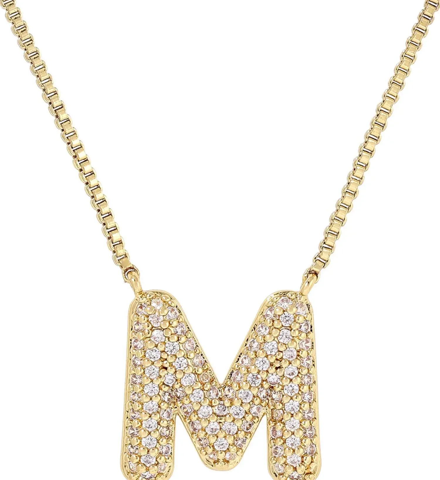 Bijou Brigitte Ketten Gold>Kette - Initial M gold