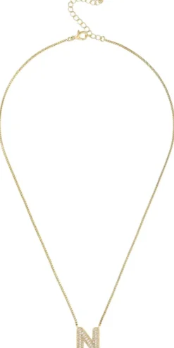 Bijou Brigitte Ketten Gold>Kette - Initial N gold