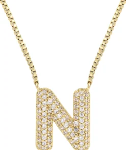 Bijou Brigitte Ketten Gold>Kette - Initial N gold