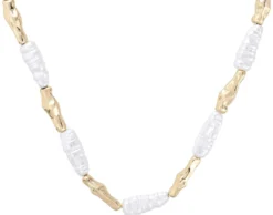 Bijou Brigitte Ketten Gold>Kette - Ivory Beam gold, weiß