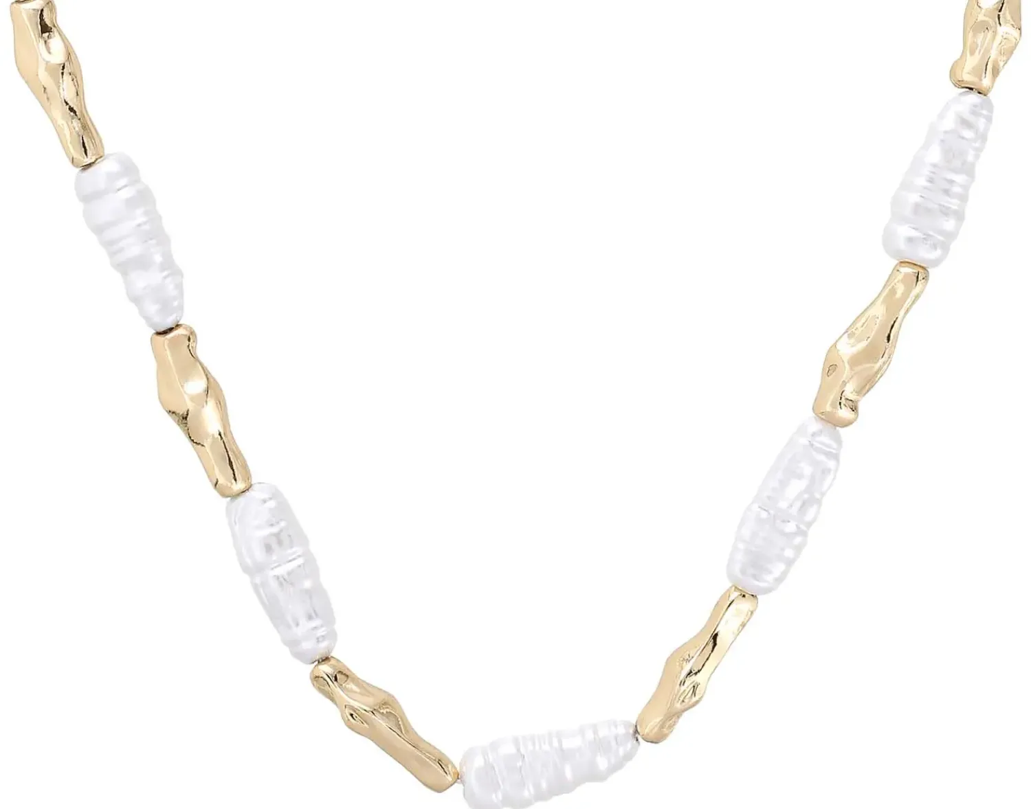Bijou Brigitte Ketten Gold>Kette - Ivory Beam gold, weiß
