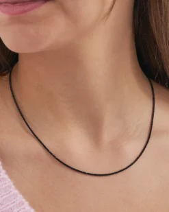 Bijou Brigitte Ketten 925Er Silber|Ketten 925Er Silber>Kette - Just Black Glam schwarz