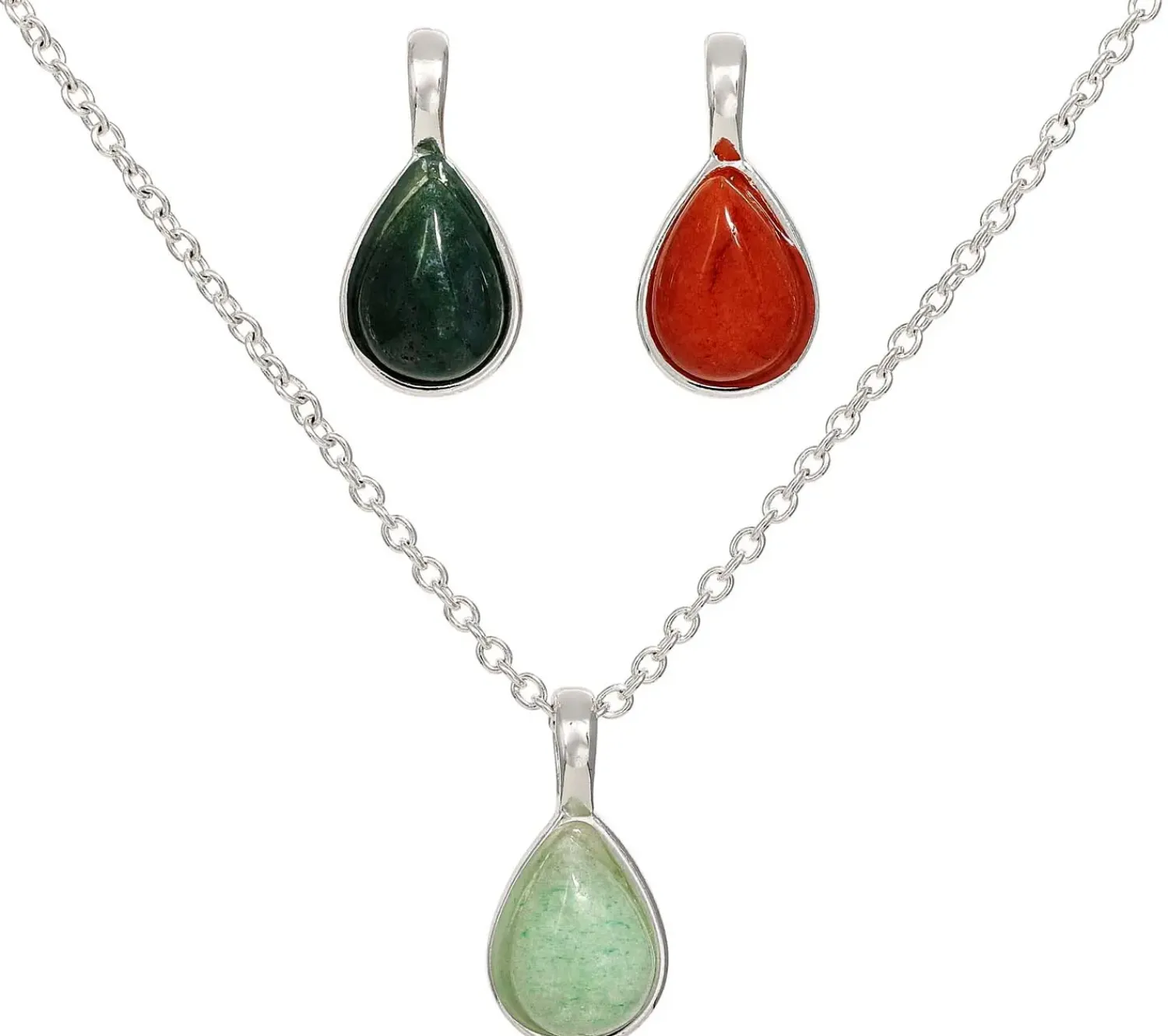 Bijou Brigitte Bunter Schmuck>Kette - Karma Trio mehrfarbig, silber