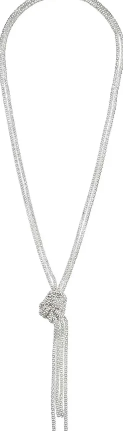 Bijou Brigitte Statement-Ketten>Kette - Knotted Mesh silber