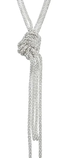 Bijou Brigitte Statement-Ketten>Kette - Knotted Mesh silber