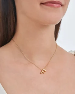Bijou Brigitte Ketten Gold>Kette - Letter F gold
