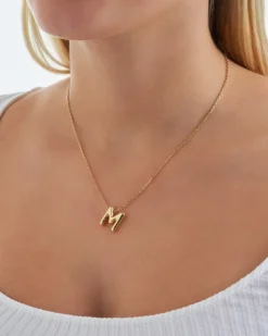 Bijou Brigitte Ketten Gold>Kette - Letter M gold