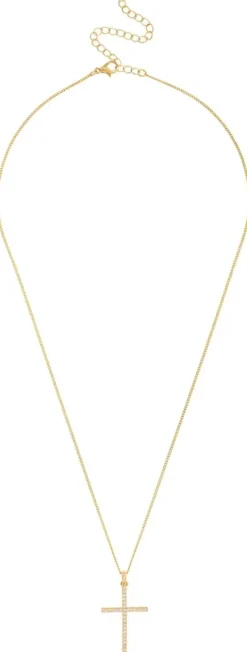 Bijou Brigitte Ketten Gold>Kette - Long Cross gold