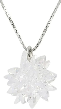 Bijou Brigitte Ketten 925Er Silber|Blumenschmuck>Kette - Magic Flower Crystal weiß, silber