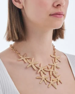 Bijou Brigitte Statement-Ketten|Ketten Gold>Kette - Many Stars gold