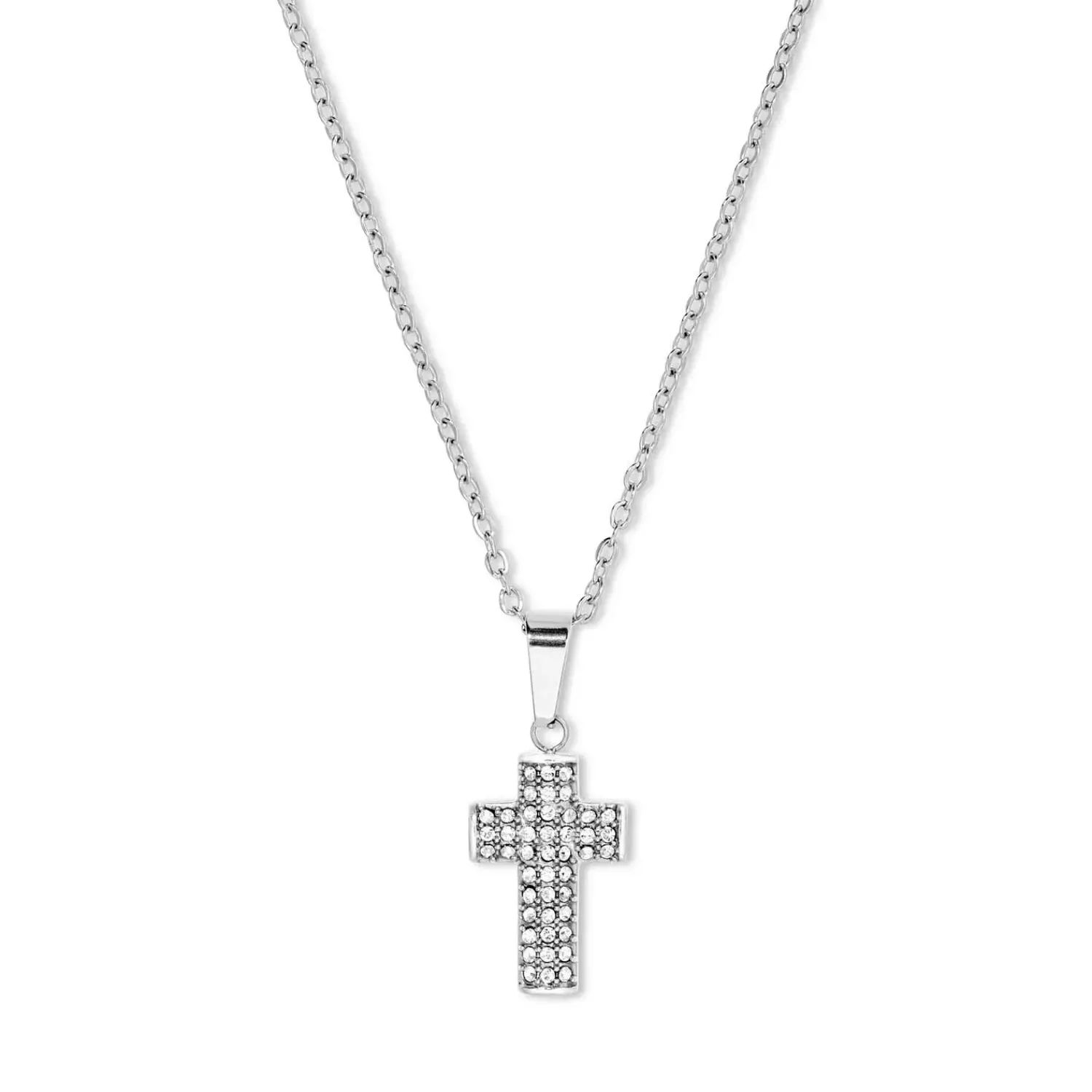 Bijou Brigitte Edelstahlketten|Edelstahlschmuck In Silber>Kette - Meaningful Cross silber