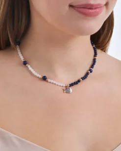 Bijou Brigitte Maritimer Schmuck>Kette - Midnight Ocean weiß, blau