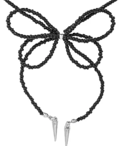 Bijou Brigitte Statement-Ketten>Kette - Midnight Spikes schwarz