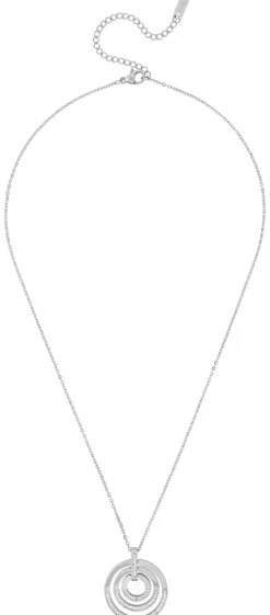 Bijou Brigitte Edelstahlketten|Statement-Ketten>Kette mit Anhänger - Three Circles silber