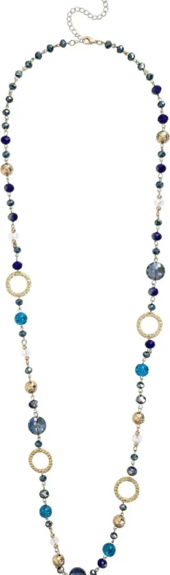 Bijou Brigitte Statement-Ketten|Boho-Schmuck>Kette - Mystical Blue blau