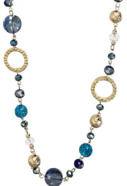 Bijou Brigitte Statement-Ketten|Boho-Schmuck>Kette - Mystical Blue blau