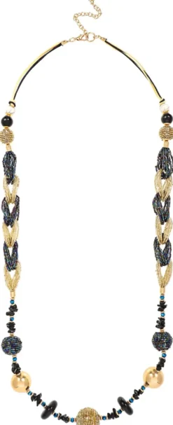 Bijou Brigitte Statement-Ketten|Boho-Schmuck>Kette - Mystical Grove blau