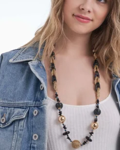Bijou Brigitte Statement-Ketten|Boho-Schmuck>Kette - Mystical Grove blau