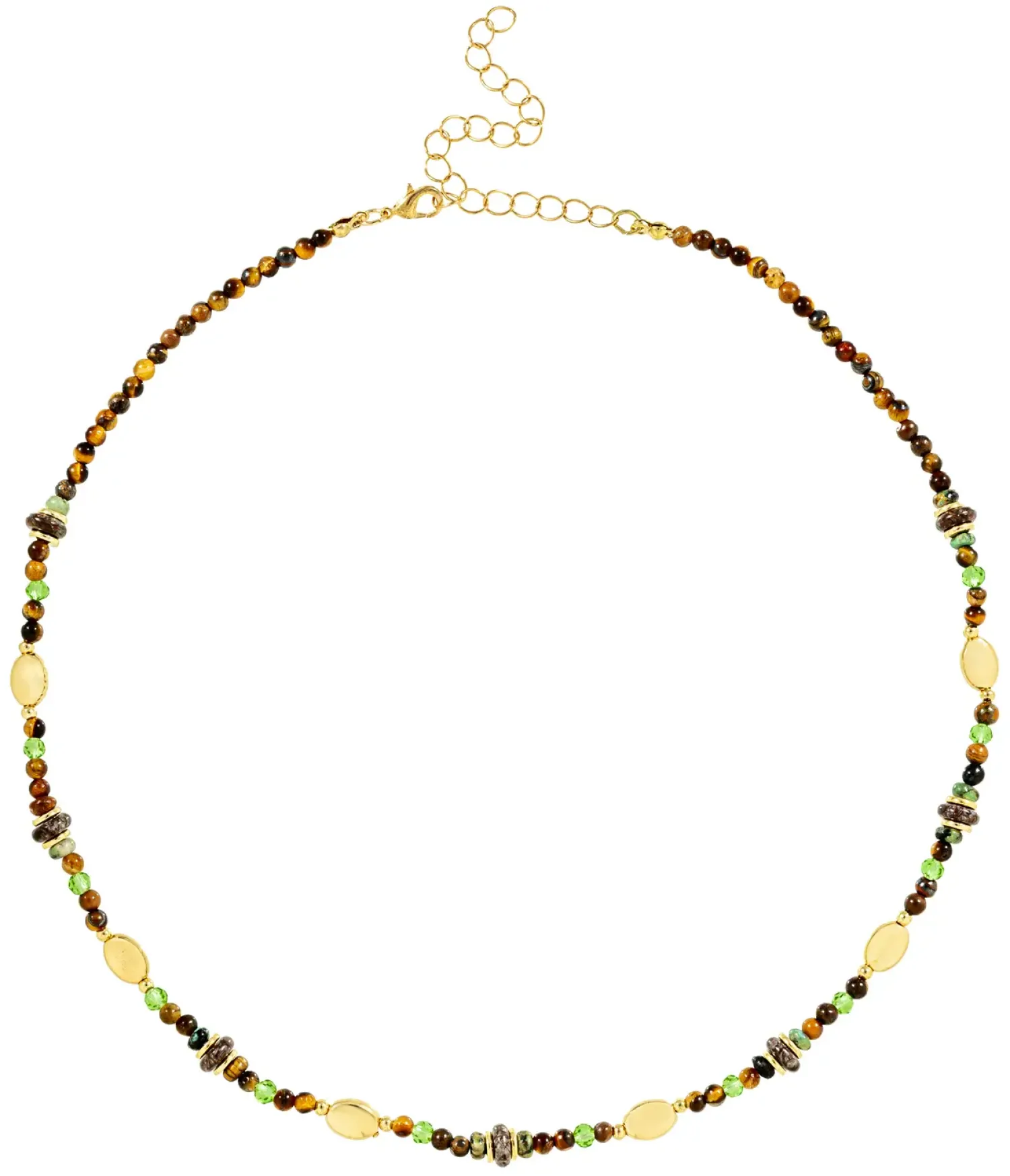 Bijou Brigitte Boho-Schmuck>Kette - Nature Catch braun, grün