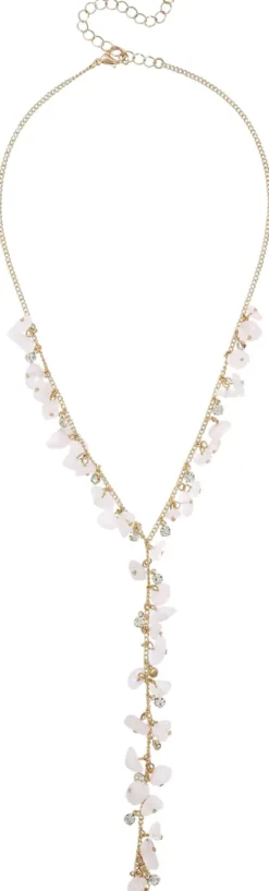 Bijou Brigitte Ketten Gold>Kette - Nature Quartz rosa, gold