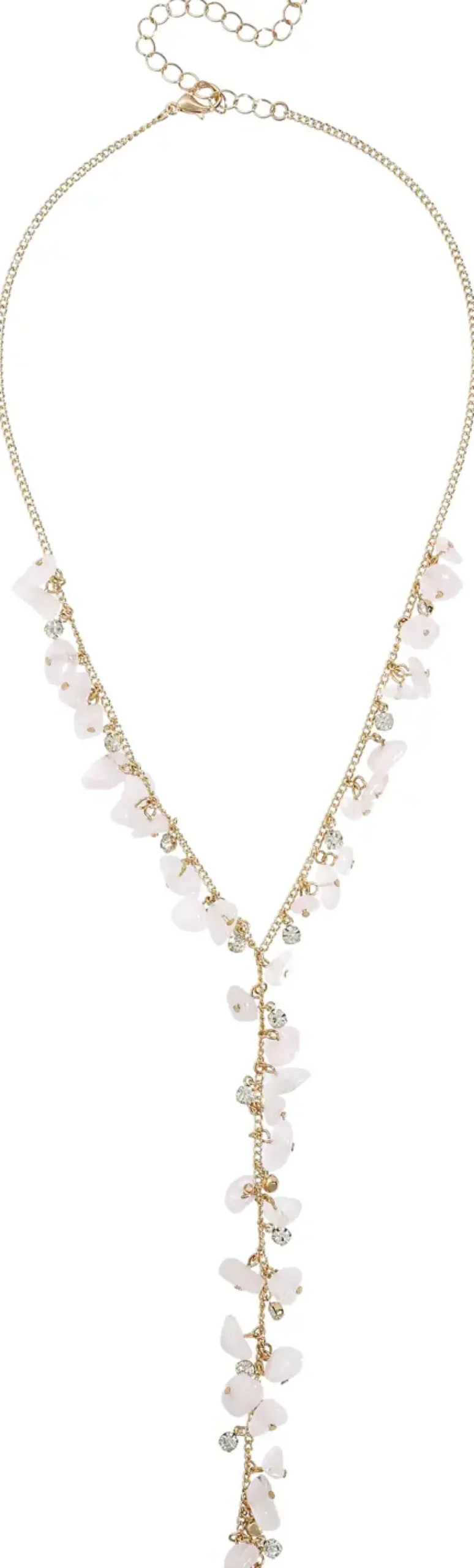 Bijou Brigitte Ketten Gold>Kette - Nature Quartz rosa, gold