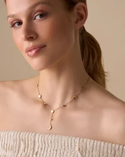 Bijou Brigitte Edelstahlketten|Wasserfester Schmuck>Kette - Night Lights gold
