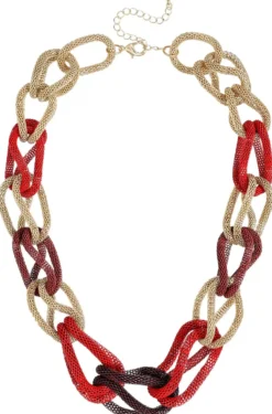 Bijou Brigitte Statement-Ketten>Kette - Noble Red rot