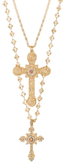 Bijou Brigitte Ketten Gold>Ketten-Set - Cross Duo gold