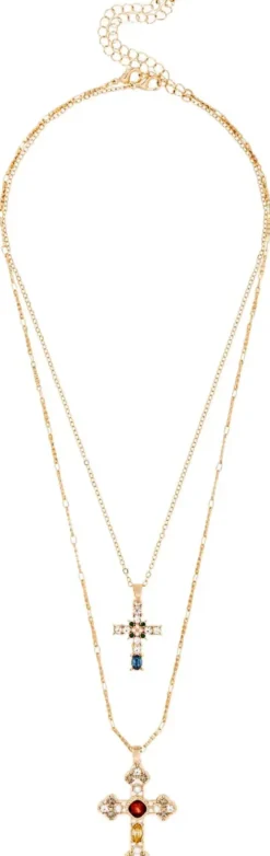 Bijou Brigitte Ketten Gold>Ketten-Set - Duo Cross gold