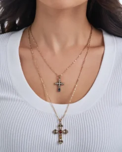 Bijou Brigitte Ketten Gold>Ketten-Set - Duo Cross gold