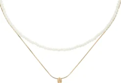 Bijou Brigitte Perlenschmuck|Perlenketten>Ketten-Set - Minimal Luxe gold, weiß