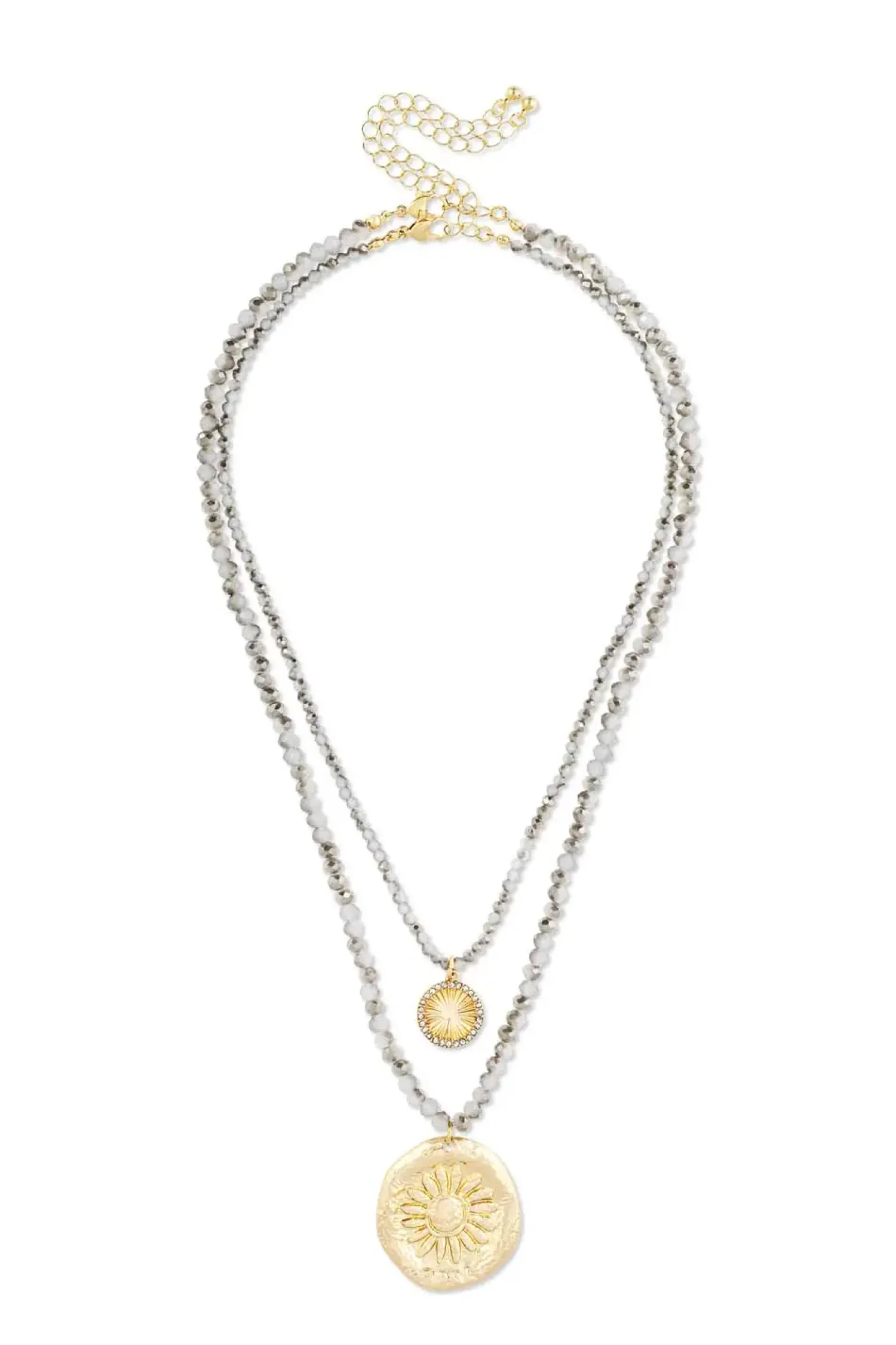 Bijou Brigitte Ketten Gold>Ketten-Set - Sunlight Layers gold, grau