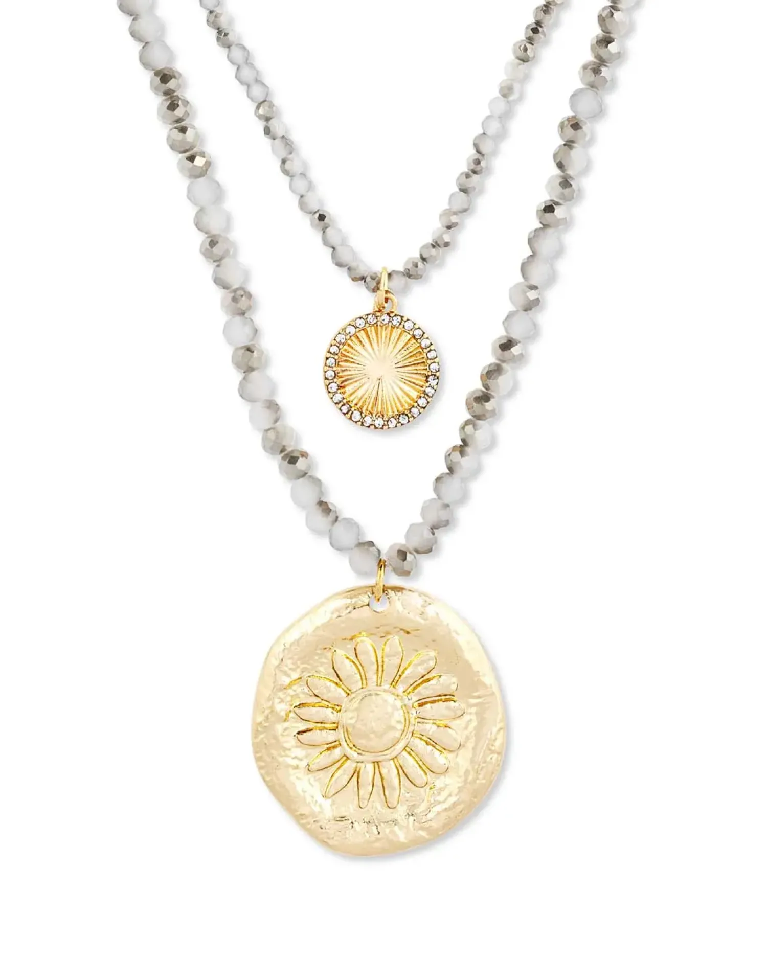 Bijou Brigitte Ketten Gold>Ketten-Set - Sunlight Layers gold, grau