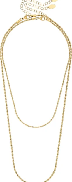 Bijou Brigitte Edelstahlschmuck In Gold|Wasserfester Schmuck>Ketten Set - Twisted Steel gold