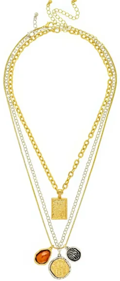 Bijou Brigitte Ketten Gold>Ketten-Set - Urban Trio gold, silber