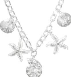 Bijou Brigitte Statement-Ketten|Maritimer Schmuck>Kette - Ocean Rhinestones silber