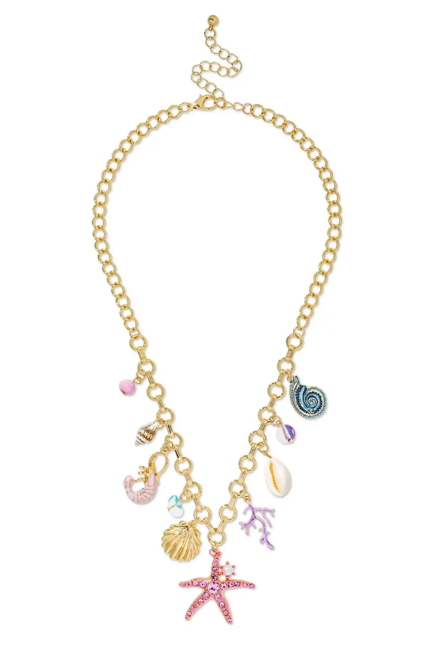 Bijou Brigitte Maritimer Schmuck|Ketten Gold>Kette - Paradise Shells gold, mehrfarbig