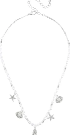 Bijou Brigitte Perlenschmuck|Perlenketten>Kette - Pearl Shells weiß, silber
